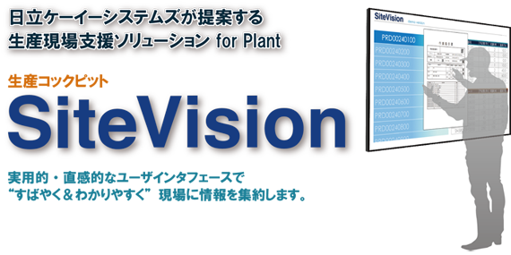 生産コックピット：SiteVision（サイトビジョン）